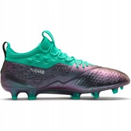 Botas de fútbol Puma One 1 Il Lth Fg Ag M 104925 01 rojo verde 2