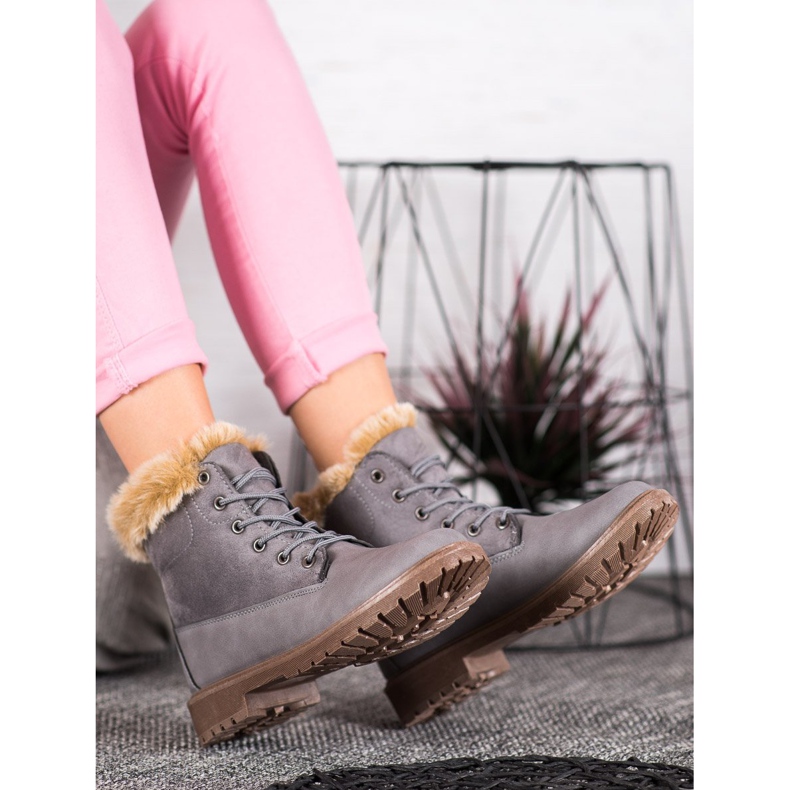 SHELOVET Tramperos cómodos gris 1 SHELOVET Tramperos cómodos gris 1