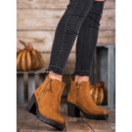 SHELOVET Botas cómodas en la plataforma marrón 1 SHELOVET Botas cómodas en la plataforma marrón 1