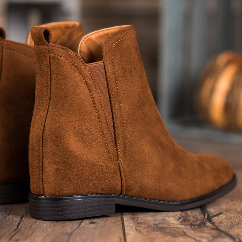 SHELOVET Cómodas botas de vaquero marrón 1 SHELOVET Cómodas botas de vaquero marrón 1