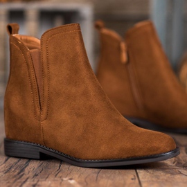 SHELOVET Cómodas botas de vaquero marrón 4