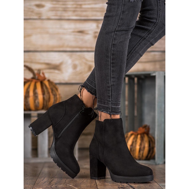 Super Mode Botas de moda en el poste. negro 1 Super Mode Botas de moda en el poste. negro 1