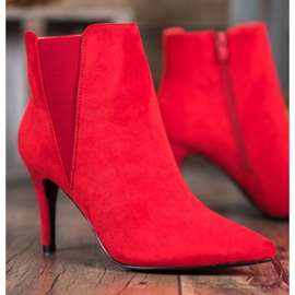 Marquiz Botas de tacón alto rojo 1