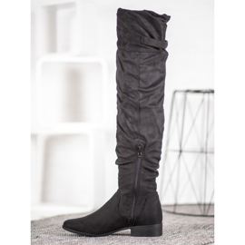 SHELOVET Botas con estilo sobre la rodilla negro 3