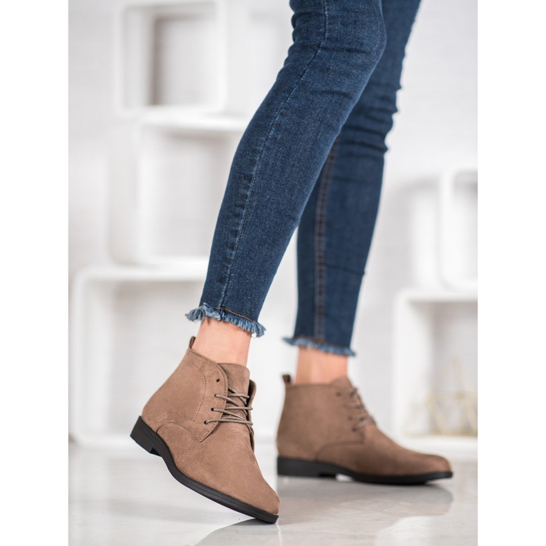 Goodin Botas de gamuza cómodas marrón 2 Goodin Botas de gamuza cómodas marrón 2