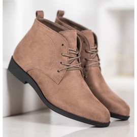 Goodin Botas de gamuza cómodas marrón 3