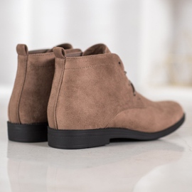 Goodin Botas de gamuza cómodas marrón 4