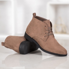 Goodin Botas de gamuza cómodas marrón 5