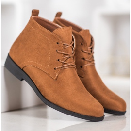 Goodin Botas de gamuza cómodas marrón 1