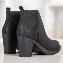 Goodin Botines textiles en el poste negro 3
