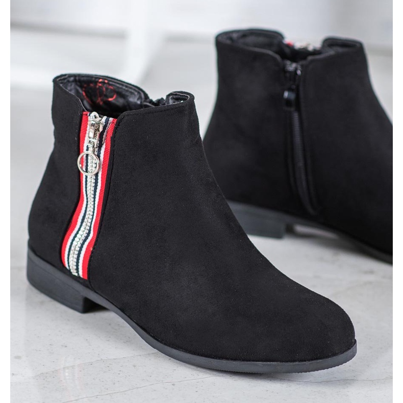 SHELOVET Botines cálidos con cremallera negro 1