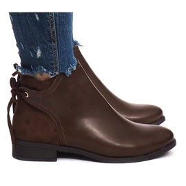 Botas de abrigo J606 Camel marrón 2