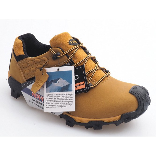 Botas Trekking Piel Nat HLD923 Camel multicolor amarillo 2