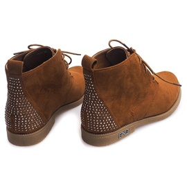 Botas Atadas Con Lentejuelas H543 Camel marrón 1 Botas Atadas Con Lentejuelas H543 Camel marrón 1