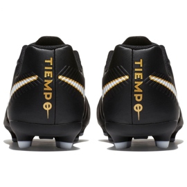 Zapatillas de fútbol Nike Tiempo Rio Iv Fg Jr 897731-002 negro negro 5