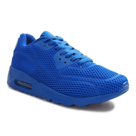 Zapatos deportivos de malla azul 1