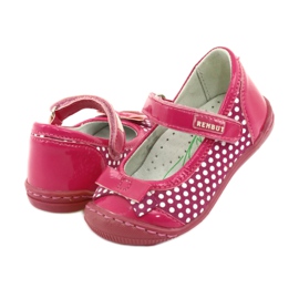 Bailarinas de niña Ren But 1405 rosa blanco 4