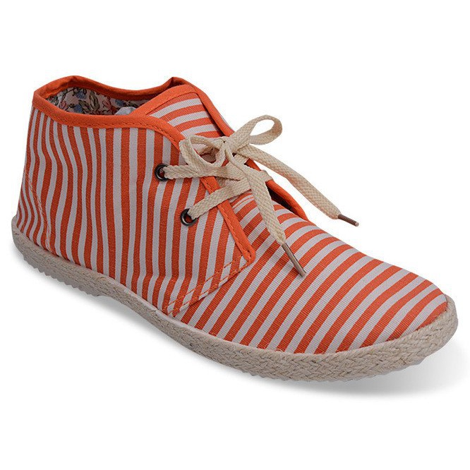 Botas Zapatillas Suela De Paja 2607 Naranja 2