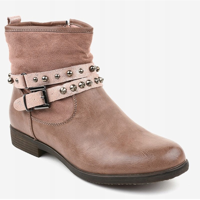 Botas rosas planas con aislamiento 1049-PA 1