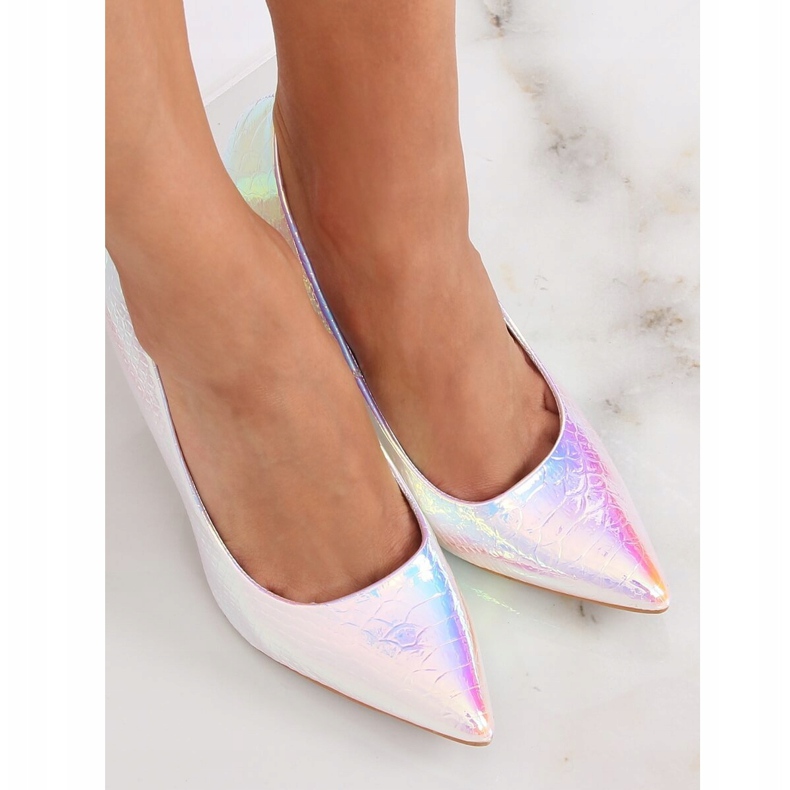 Pines holográficos SY54P Silver gris multicolor 2