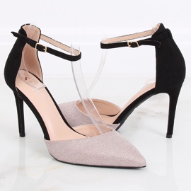 Bombas en un pin TU127P Champagne negro rosado 4
