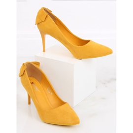 Bombas en un alfiler con un lazo amarillo NF-46 Amarillo 1