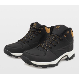 Botas de nieve negras con aislamiento 9WCH-86421 negro amarillo 4