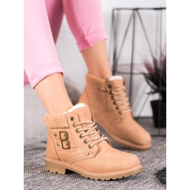 SDS Tramperos de moda con hebillas rosado 1