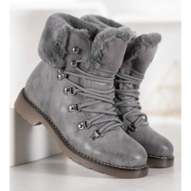 Forever Folie Botas con piel gris 4
