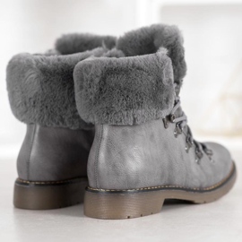 Forever Folie Botas con piel gris 2