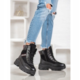Haver Zapatillas cálidas negro 4