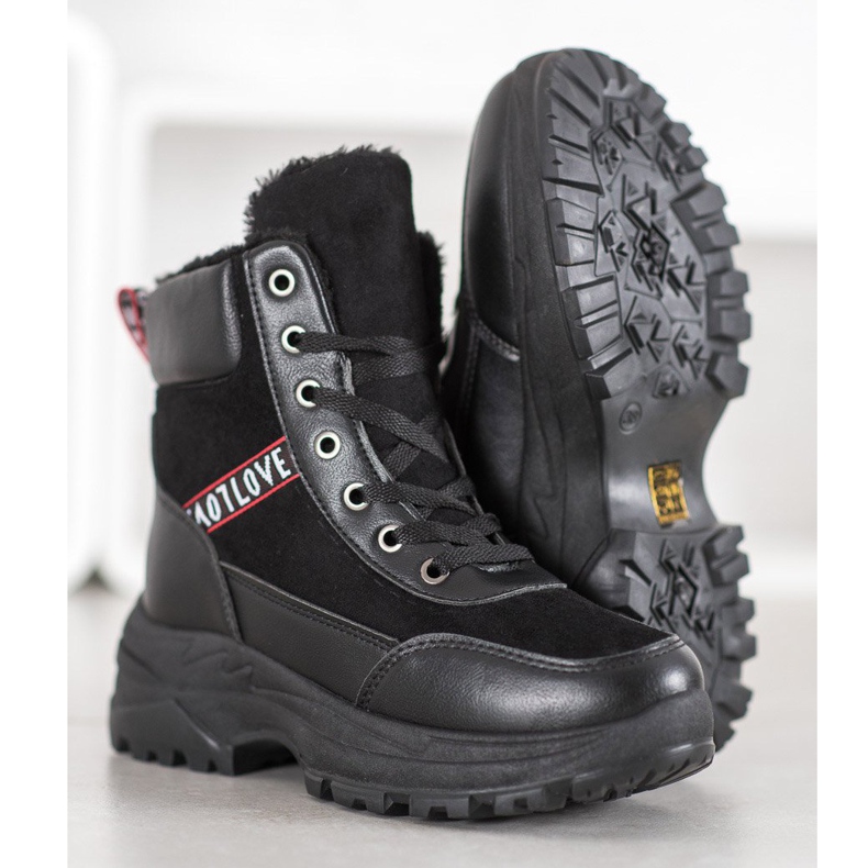 Haver Zapatillas cálidas negro 1