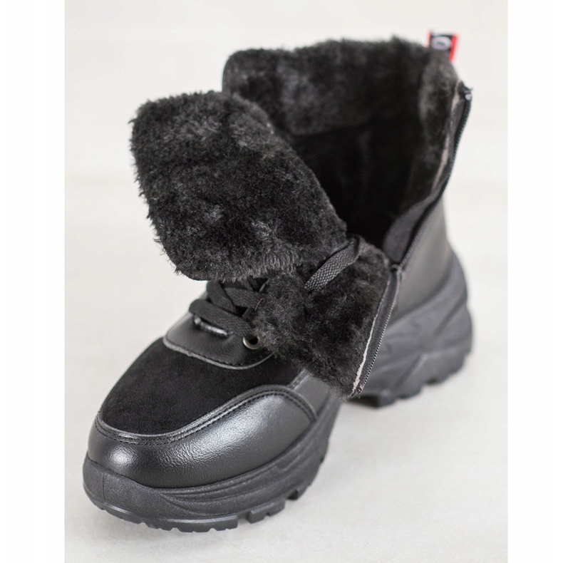 Haver Zapatillas cálidas negro 2