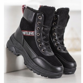 Haver Zapatillas cálidas negro 5