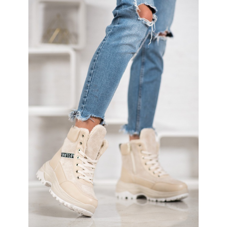 Bella Paris Zapatillas cálidas marrón 1