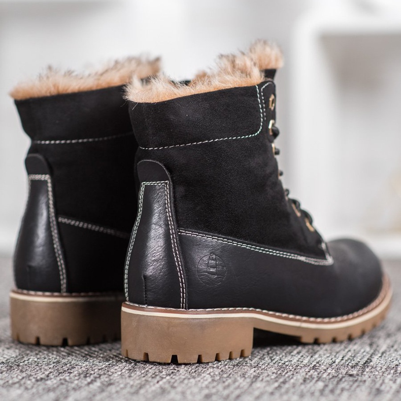 SHELOVET Tramperos negros atados 1