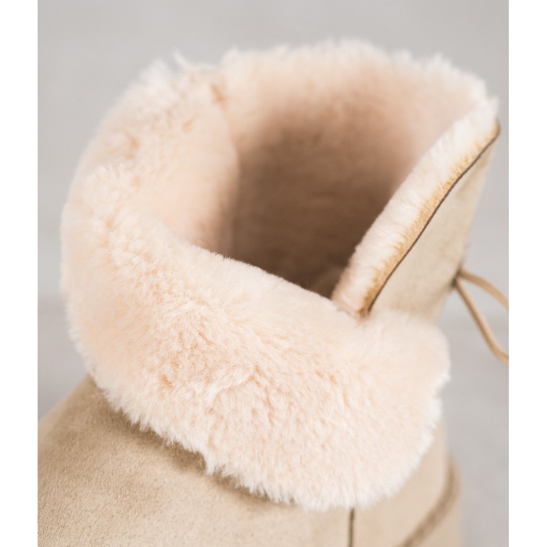 SHELOVET Mukluki con flor marrón 2