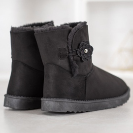 SHELOVET Mukluki con flor negro 4