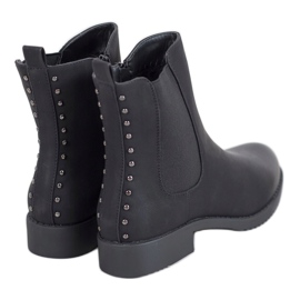 J. Star Botas Chelsea cómodas negro 1