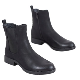 J. Star Botas Chelsea cómodas negro 2
