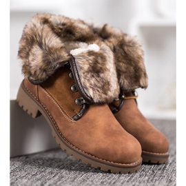 SDS Botas con vástago enrollable marrón 5