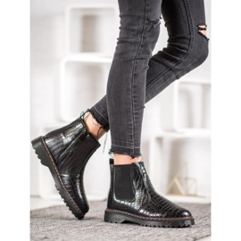 SHELOVET Botines chelsea en la plataforma negro 6