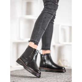 SHELOVET Botines chelsea en la plataforma negro 2