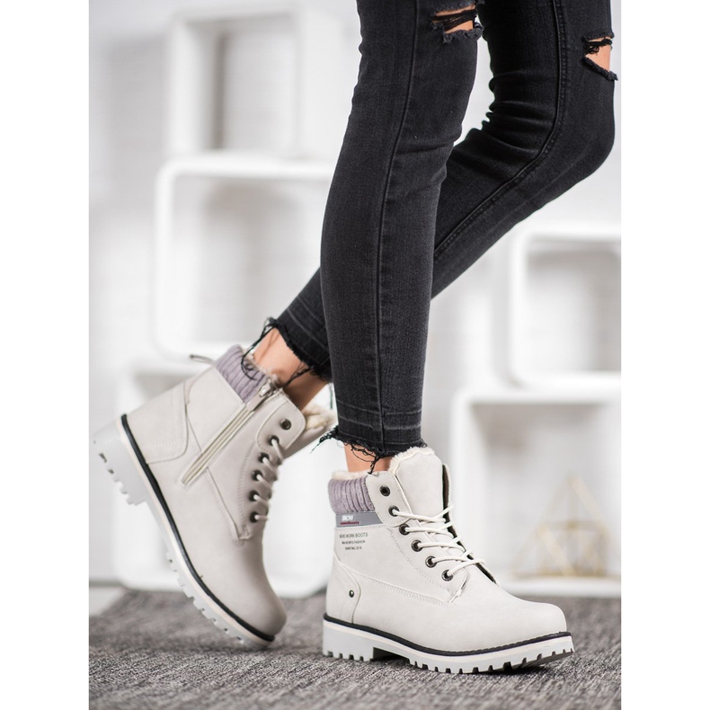 SHELOVET Tramperos con cremallera gris 1 SHELOVET Tramperos con cremallera gris 1