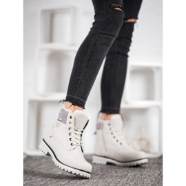 SHELOVET Tramperos con cremallera gris 2 SHELOVET Tramperos con cremallera gris 2