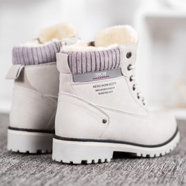 SHELOVET Tramperos con cremallera gris 3