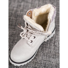 SHELOVET Tramperos con cremallera gris 6