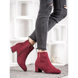 Evento Botas de ante burdeos rojo multicolor 5