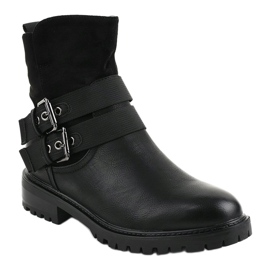 Botas negras planas aisladas M386 negro 1 Botas negras planas aisladas M386 negro 1
