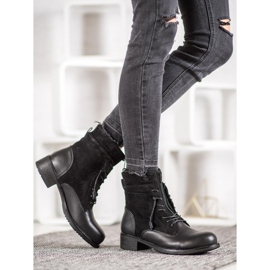 Evento Botas con cordones negro 1 Evento Botas con cordones negro 1